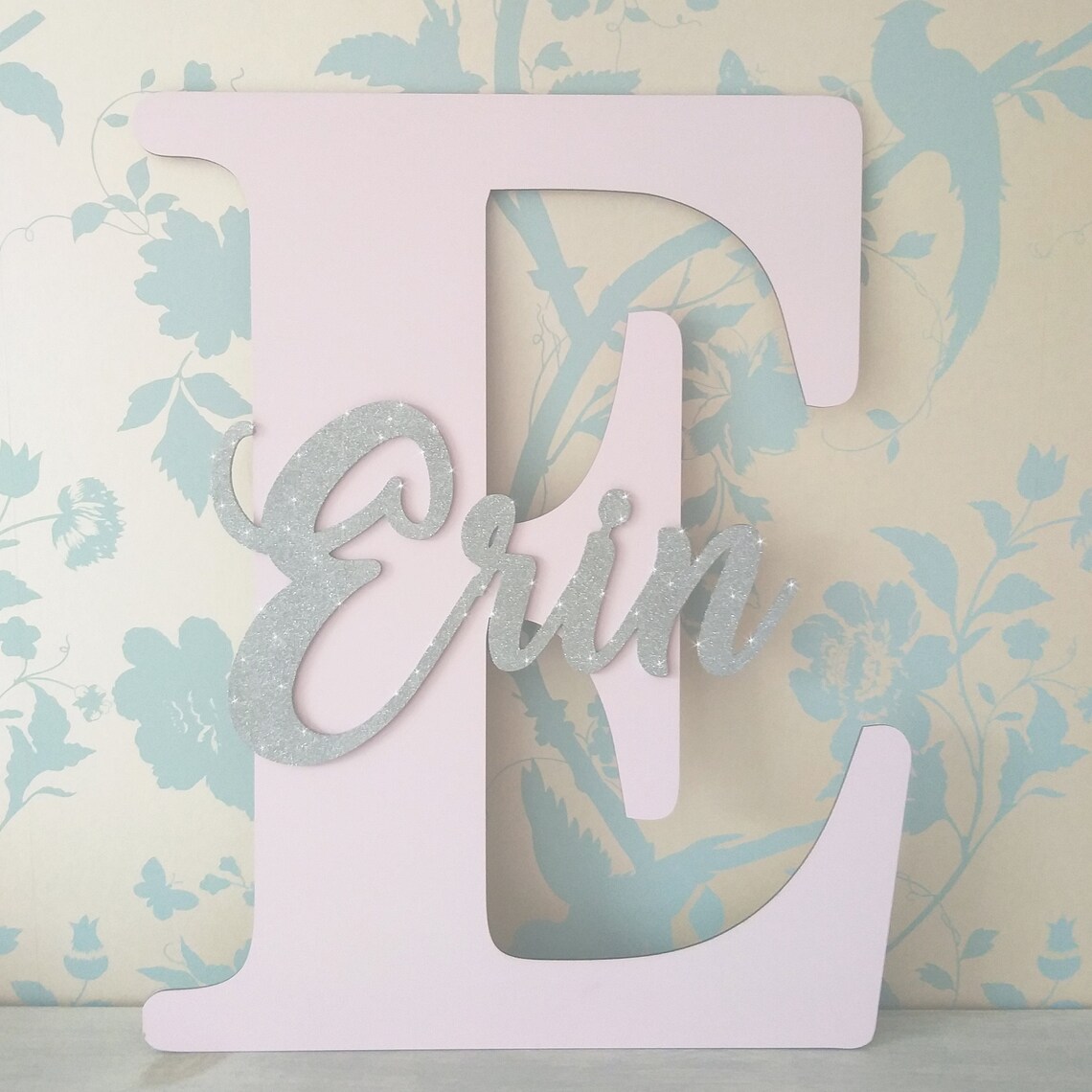 Personalised Initial Letter Name Wall Art Etsy