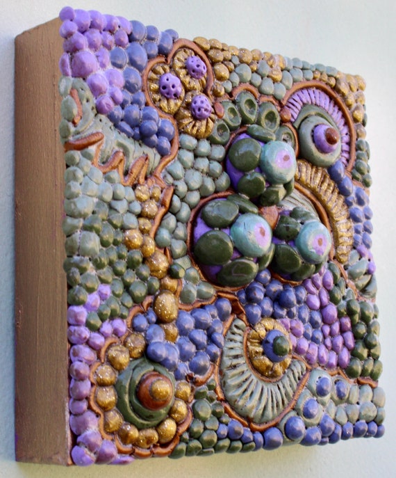 3D Clay Decor Polymer Clay Art Clay Wall Art 4in Art Polymer Clay