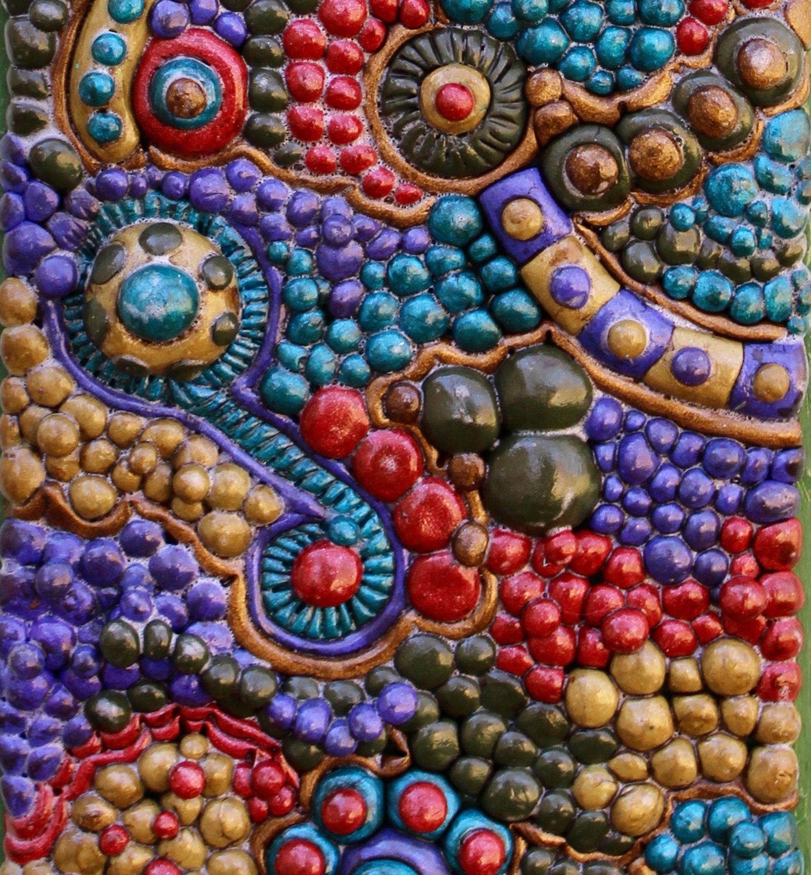 3D Clay Wall Art Clay Wall Decor Polymer Clay Art Clay Assemblage Clay on Wood Abstract Wall Art
