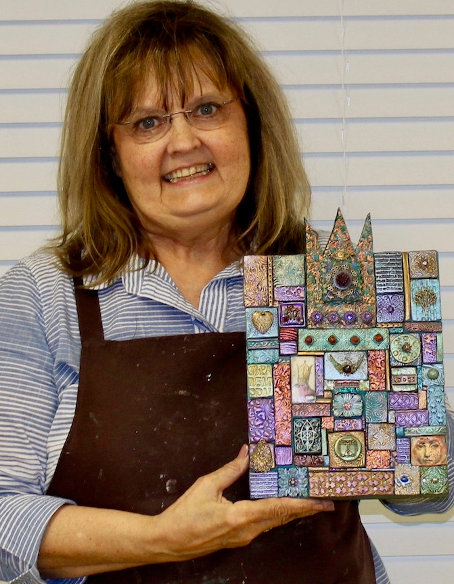 Clay Mosaic Wall Art Polymer Clay Art Mosaic Art Handmade Tiles Clay