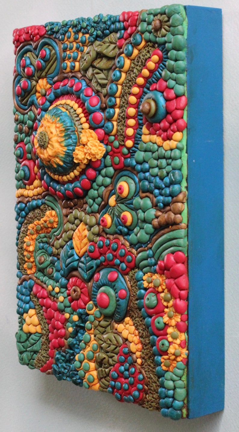 Clay Wall Hanging Polymer Clay Wall Art 3D Clay Wall Art Clay Decor