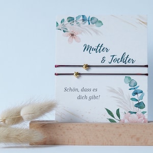 Mutter & Tochter Armband | Sternchen | Freundschaftsarmband | Love | Mother Daughter