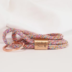 Personalized school child lanyard made of sailing rope with engraving, school enrollment gift, school cone, 2023 image 4