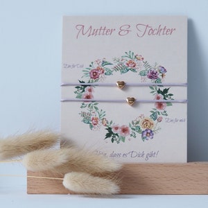 Mutter & Tochter Armband | Herzchen | Freundschaftsarmband | Love | Mother Daughter