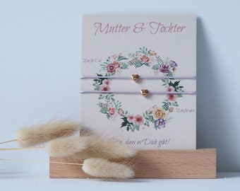 Mutter & Tochter Armband | Herzchen | Freundschaftsarmband | Love | Mother Daughter