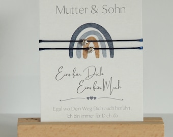 Mutter & Sohn Armband | Stern | Freundschaftsarmband | Love | Mother Son