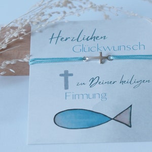 Kommunion Konfirmation Firmung zartes Armbändchen Glücksbringer Freundschaftsarmband Bild 6