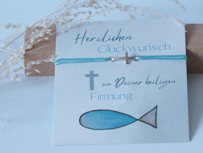 Kommunion Konfirmation Firmung zartes Armbändchen Glücksbringer Freundschaftsarmband Bild 6