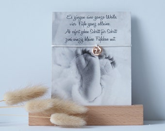 Birth bracelet with gift card | Baby | Friendship Bracelet | Talisman | Lucky charm | Bracelet | Birth
