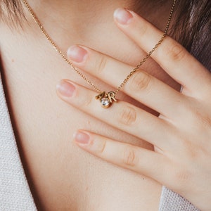 Personalisierte Kette mit Buchstaben Halskette Familienkette