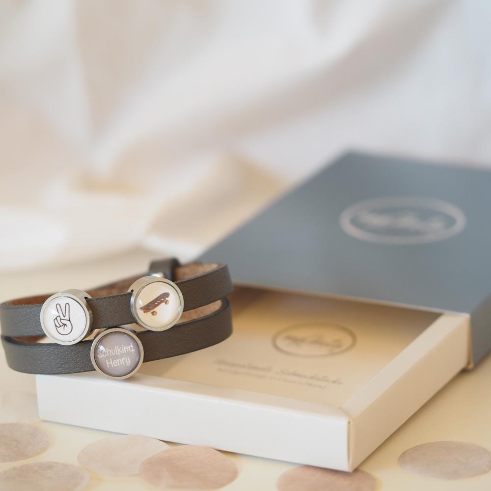 Schlüsselanhänger Zur Einschulung | Personalisierte Gravur | Edelstahl & Segeltau | Handgemacht In Deutschland