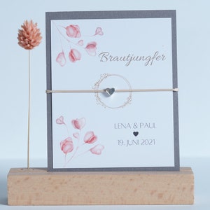 Trauzeugin Hochzeit Armbändchen | Freundschaftsarmband| Brautjungfer | Brautschmuck