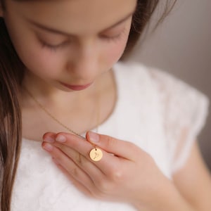 Chain Gift Communion Customizable Engraving Plate Necklace Confirmation