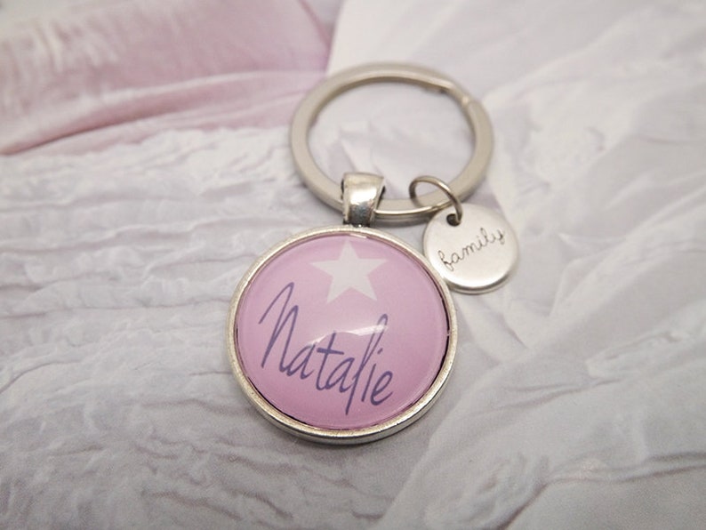MEL Personalised Name Keyring Keychain Key Fob