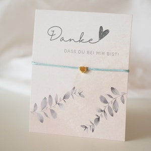 Vielen Dank | Freundschaftsarmband| Talisman | Dankeschön | Kleeblatt | Armband