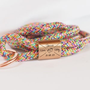 Personalized lanyard with engraving family birth stainless steel keychain engraved