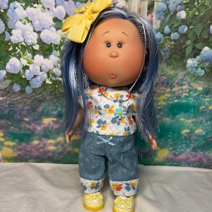 handmade doll outfit fits the 12” Mia and Pippa dolls from nines d”onil  5 piece set no dolls
