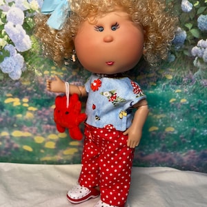 handmade doll outfit fits the 12” Mia and Pippa dolls from nines d”onil  5 piece set no dolls