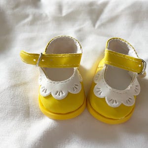 doll shoes fits the 12” Mia dolls yellow shoes