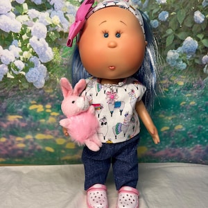handmade doll outfit fits the 12” Mia and Pippa dolls from nines d”onil 6 piece set no dolls