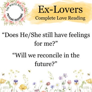 Ex-Lovers Psychic Reading: Partner's Feelings, Thoughts, Desires, Future Prediction (60 Card Tarot)