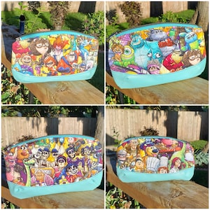 Pixar Zipper Bag | Makeup Bag | Traveler Bag | Clutch Bag