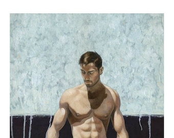 Male Nude Painting Print - Etsy