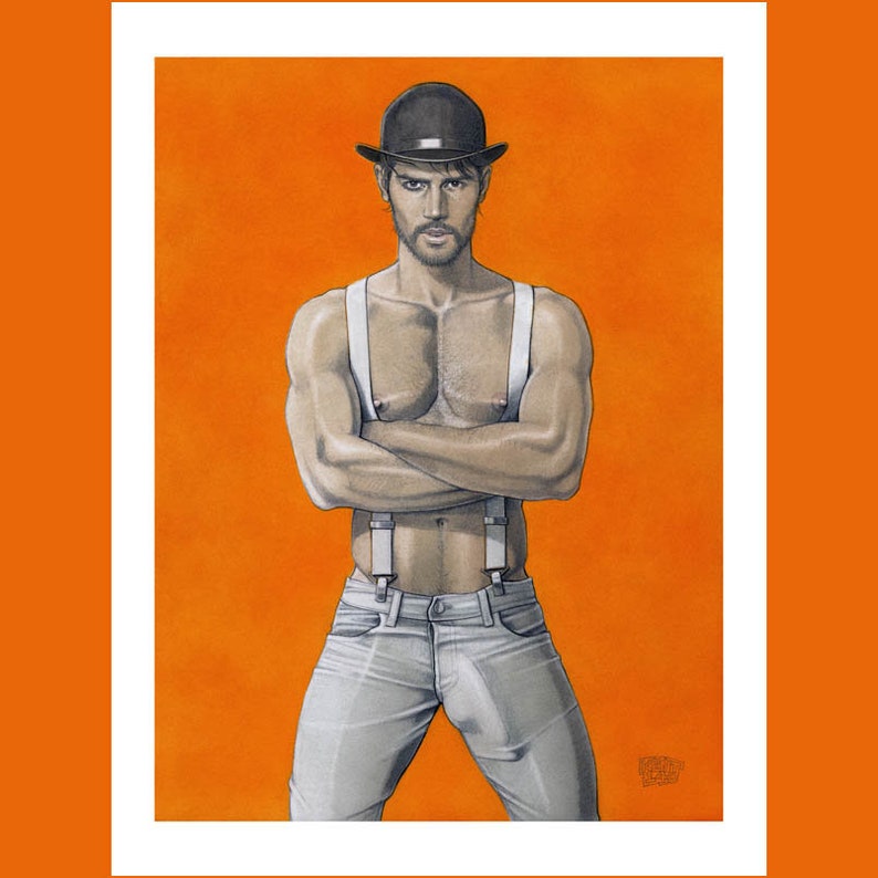 A CLOCKWORK ORANGE Male Nude Fanart Gay Men Shirtless - Etsy Denmark