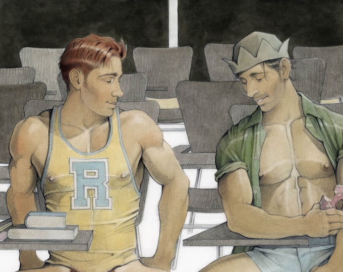 RECESS, Male, Nude, Graphic, Fanart, Gay, Men, Shirtless, Adult, Mature