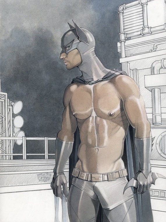 HOLY BATMAN masculino desnudo sin camisa adulto maduro - Etsy México