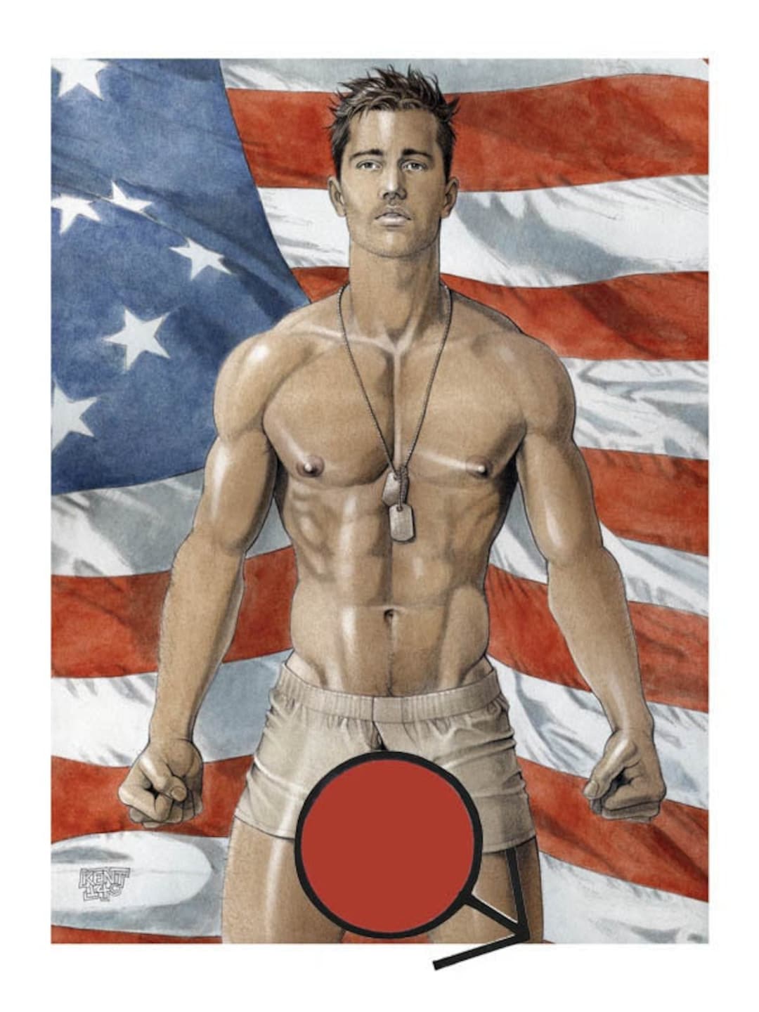 AMERICAN BOY Fanart Male Nude Man Men Adult Mature - Etsy