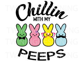 Download Easter Peeps Digital Download Cricut Silhouette Download ...