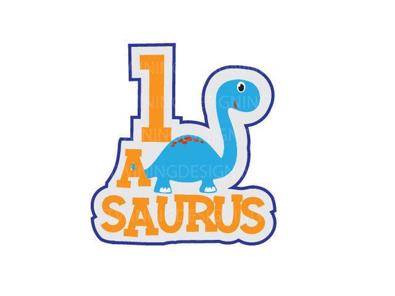 Download 1asaurus birthday dinosaur 1st brithday SVG PNG DXF ...