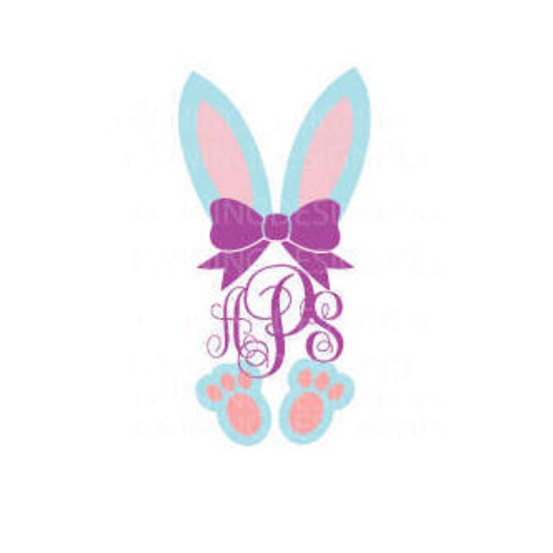 Free Free Easter Bunny Monogram Svg Free 876 SVG PNG EPS DXF File