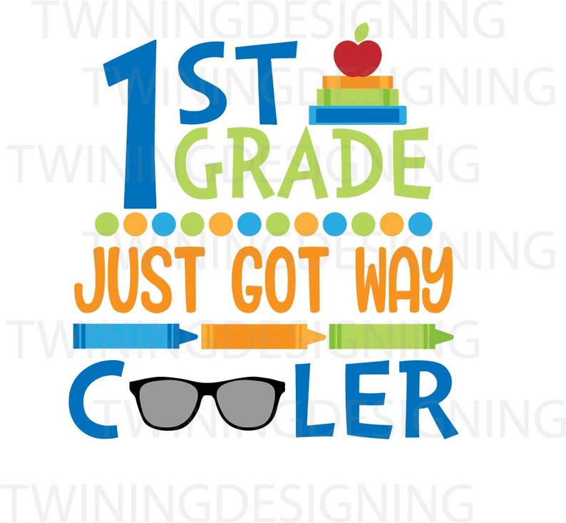 cute SVG | 1st day of school PNG First day of school svg 1st grade SVG