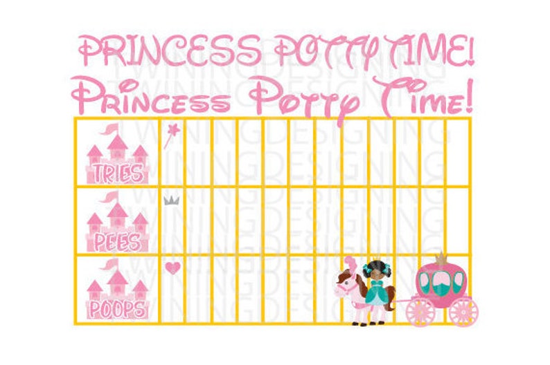 Princess Potty Chart