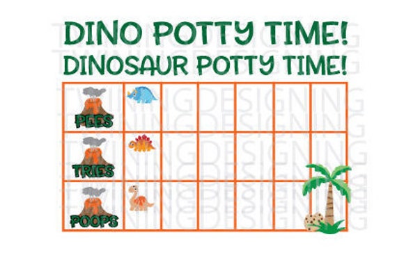 Dinosaur Potty Chart