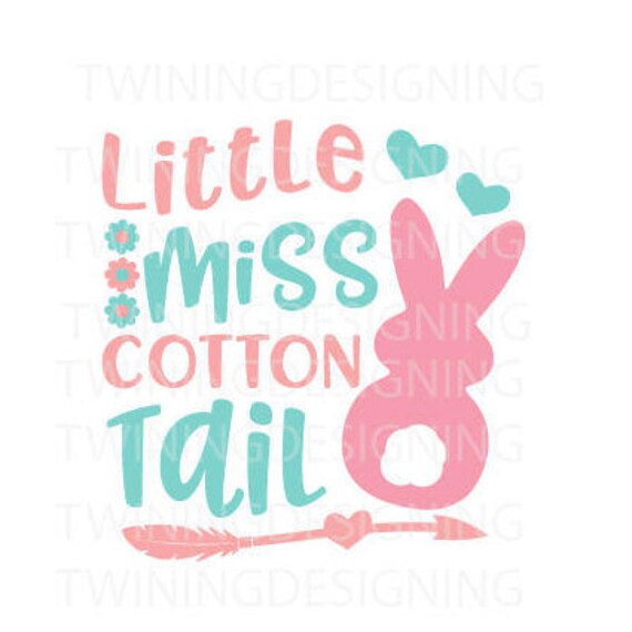Download Little Miss Cotton Tail cute easter cute girls easter SVG ...