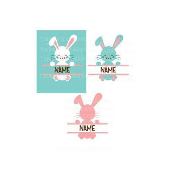 Download Split bunny easter bunny name bunny Easter SVG PNG DXF ...