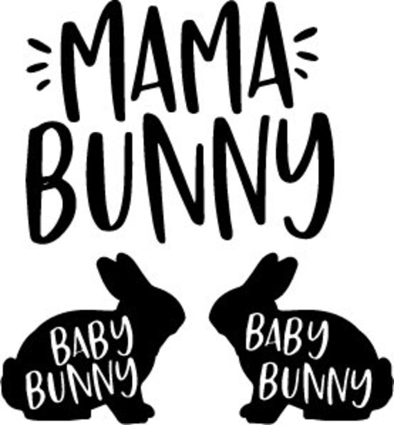 Download Mama Bunny Cute Easter Cute Girls Easter Svg Png Dxf Digital Etsy