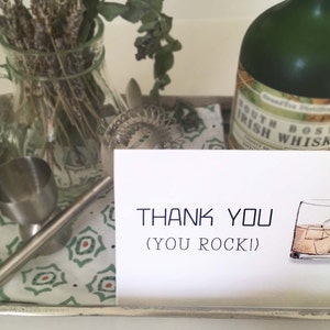 Thank You Card - Instant Download - You Rock - Watercolor - printedlotus