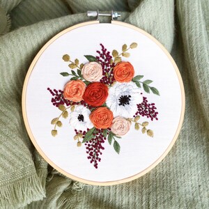 Benutzerdefinierte Hand bestickt Blumenstrauß Hochzeit, personalisierte Blumenstrauß Kunst, benutzerdefinierte Hochzeit Blumen Kunstgeschenk, Hochzeit Andenken Stickrahmen