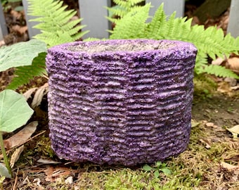 Hypertufa Planter, Hypertufa Pot, Succulent Planter, Garden Decor, Home Decor, Handmade, Planter, Pot, Purple, Unique, Rustic, Herb Planter