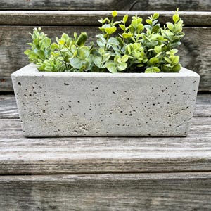 Handmade Hypertufa Rectangular Planter, Hypertufa Pot, Planter, Pot, Succulent Planter, Garden Decor, Home Decor, Handmade, Herb Planter