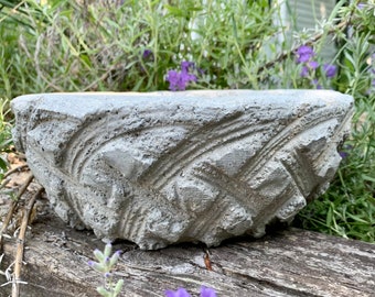 Hypertufa Planter, Hypertufa Pot, Planter, Pot, Succulent Planter, Herb Planter, Home Decor, Garden Decor, Rustic, Unique, Handmade, Round