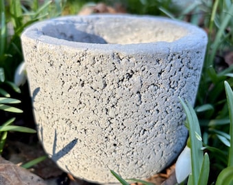 Hypertufa Planter, Hypertufa Pot, Planter, Pot, Succulent Planter, Herb Planter, Garden Decor, Home Decor, Handmade, Rustic, Round, Unique