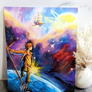 Rattle the Stars- Treasure Planet Jim Hawkins Disney geïnspireerde kunstprint