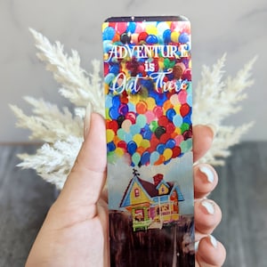 Paradise Falls- Up Balloon House Adventure is Out There Disney Glossy Aluminum Metal Bookmark