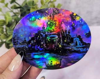 I See the Light- Disney Inspired Tangled Lanterns Rapunzel Flynn Rider Vinyl Waterproof Rainbow Holographic Sticker