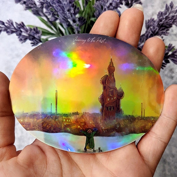 Journey to the Past- Anastasia Anya Dmitri Pookah Inspired Holographic Waterproof Vinyl Sticker